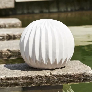 STAR TRADING Lampe de terrasse LED Sandy, Ø 25,5 cm blanc plastique pile^ Lampes Décoratives