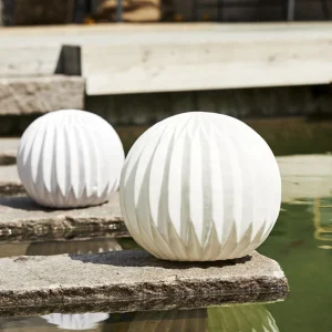 STAR TRADING Lampe de terrasse LED Sandy, Ø 25,5 cm blanc plastique pile^ Lampes Décoratives