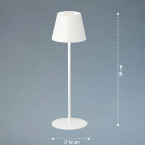 FH Lighting Lampe LED Cosenza batterie RGBW blanc sable^ Lampes Décoratives