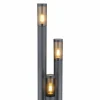 Globo Lampe pour mât Boston, à 3 lampes, anthracite^ Lampadaires D'Extérieur