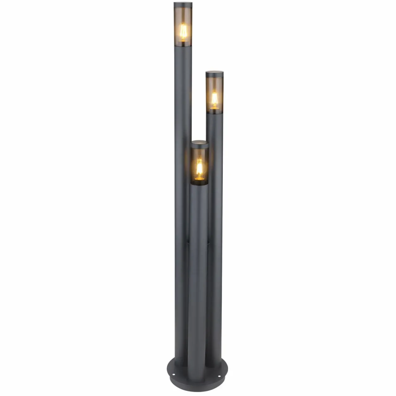 lampe_pour_mt_boston___lampes_anthracite_1.webp Globo Lampe pour mât Boston, à 3 lampes, anthracite^ Lampadaires D'Extérieur