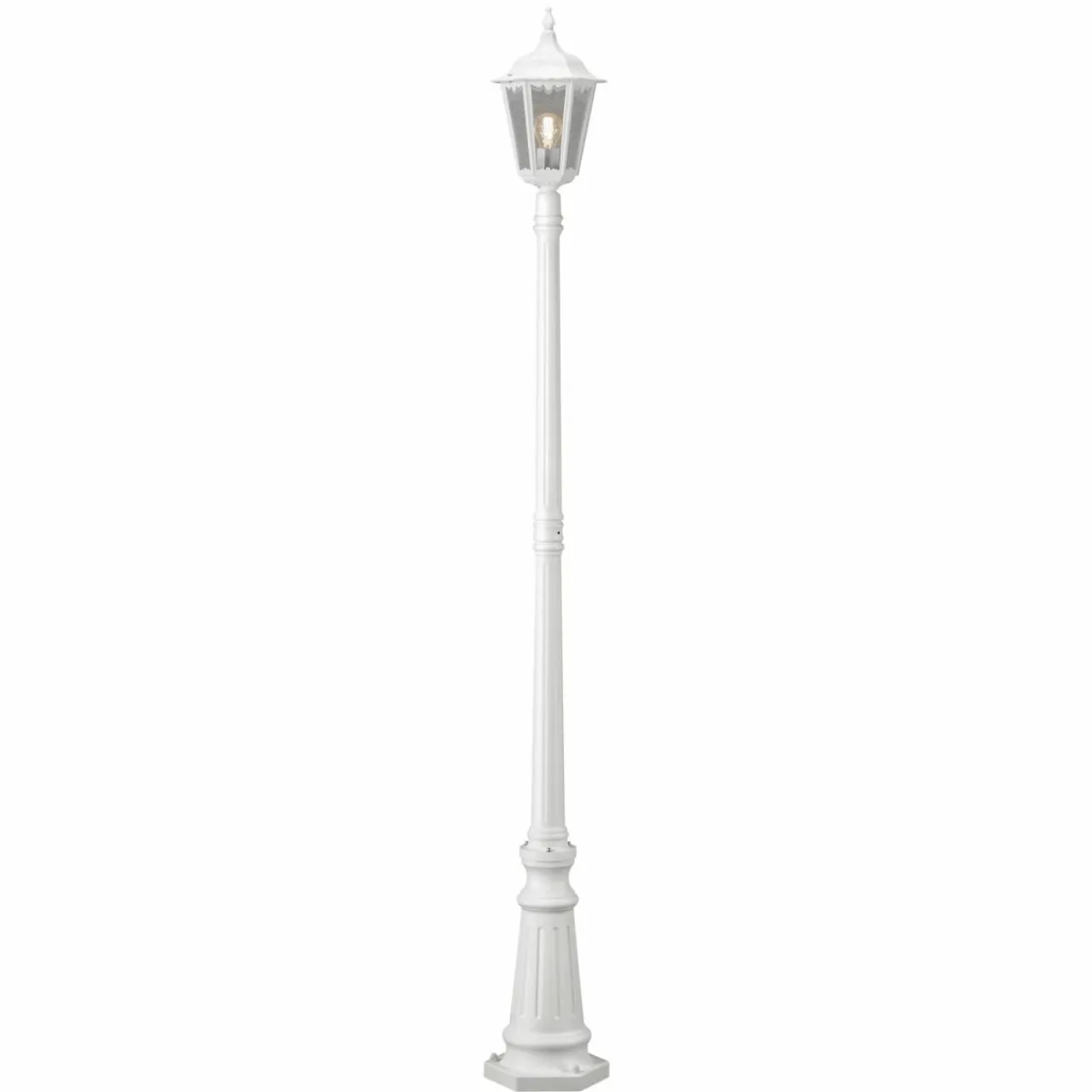 lampe_pour_mt_firenze___lampe_blanche_1.webp Konstsmide Lampe pour mât Firenze à 1 lampe, blanche^ Lampadaires D'Extérieur