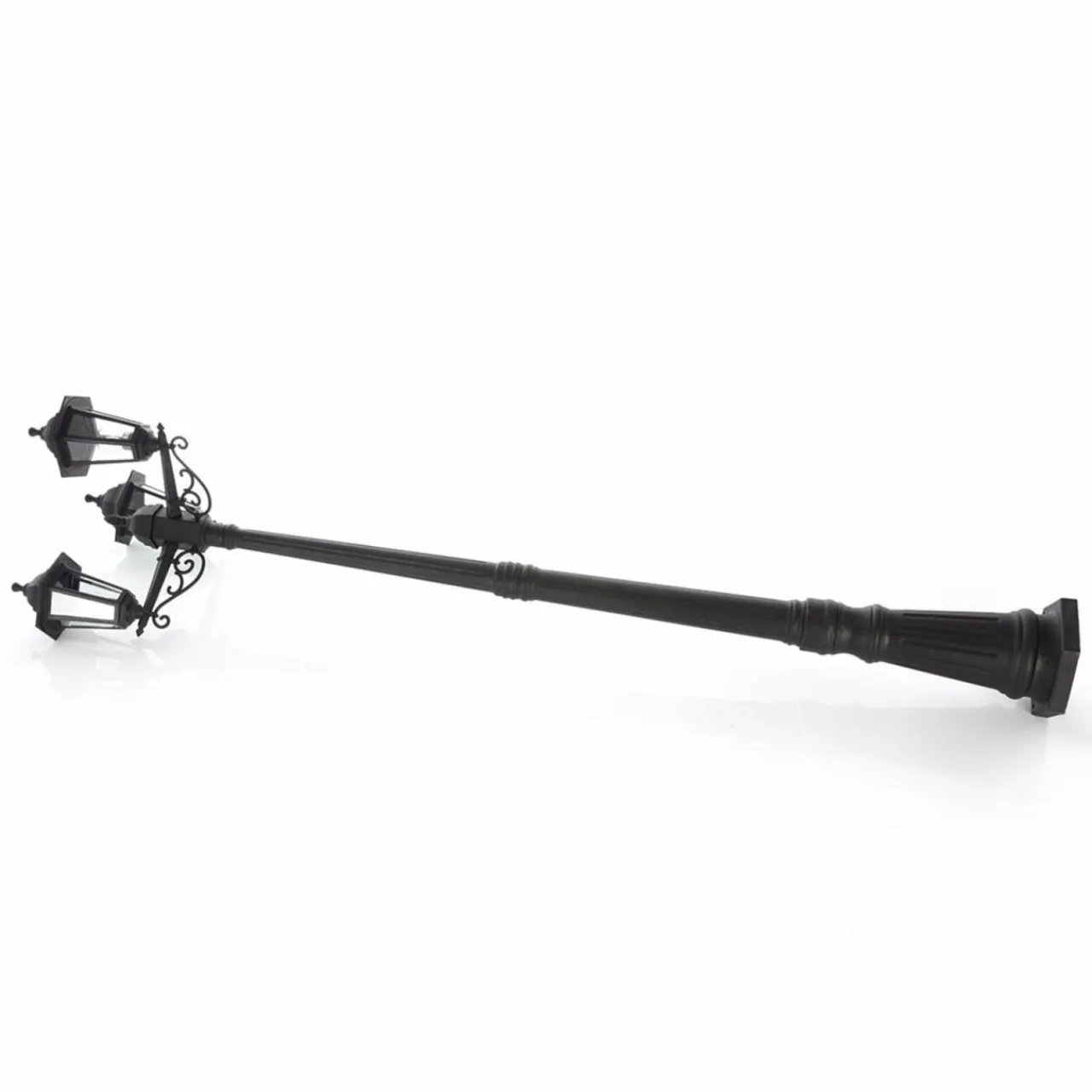 lampe_pour_mt_nane_lanterne_trois_lampes_2.webp Lindby Lampe pour mât Nane lanterne, trois lampes^ Lampadaires D'Extérieur