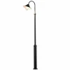 Konstsmide Lampe pour mât Vega, noire, à 1 lampe, 240 cm^ Lampadaires D'Extérieur