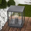 Lucande Lampe pour socle rectangulaire vitrée Annalea^ Potelets Extérieurs
