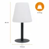Smartwares Lampe solaire de table LED OSL-50012 Batterie et câble USB^ Lampes Décoratives