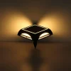 Globo Lampe solaire LED 36505, piquet de terre, applique murale, noir, aluminium^ Lampes Solaires Décoratives