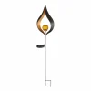 Globo Lampe solaire LED 33467, piquet de terre, couleur bronze, métal, verre^ Lampes Décoratives