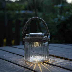 STAR TRADING Lampe solaire LED à poser Jar en verre^ Lampes Décoratives