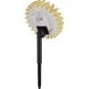 Globo Lampe solaire LED 33598 Tournesol Ø 13 cm, jaune, plastique^ Lampes Décoratives