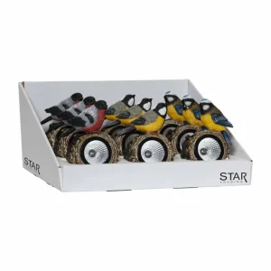 STAR TRADING Lampe solaire LED Birdie, multicolore, plastique, 9 x 14 cm, lot de 9^ Lumière De Noël