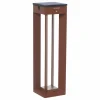 Les Jardins Lampe solaire LED Borne à capteur, 45 cm, corten^ Lampes Décoratives