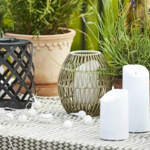 STAR TRADING Lampe solaire LED Calabria, motif losange, 20 cm^ Lampes Décoratives
