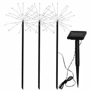 STAR TRADING Lampe solaire LED Firework en lot avec piquets^ Lampes Décoratives