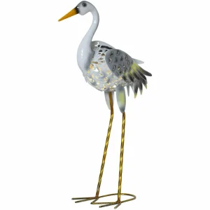 STAR TRADING Lampe solaire LED Heron, figurine de héron^ Lampes Décoratives