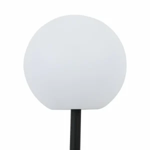 Lindby Lampe solaire LED Lago, Ø 30 cm, boule, piquet de terre, blanc^ Lampes Décoratives