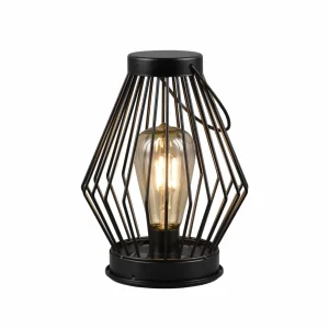 Reality Leuchten Lampe solaire LED Merida forme lanterne, angulaire^ Lampes Décoratives