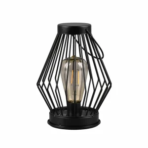Reality Leuchten Lampe solaire LED Merida forme lanterne, angulaire^ Lampes Décoratives