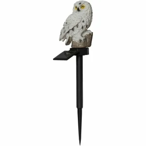 STAR TRADING Lampe solaire LED Owl avec piquet^ Lampes Décoratives