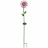 STAR TRADING Lampe solaire LED Pink Daisy en forme de fleur^ Lampes Décoratives