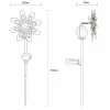 Globo Lampe sur piquet LED solaire 36576, brun rouille, métal, verre^ Lampes Décoratives