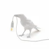 SELETTI Lampe table déco LED Bird Lamp, en attente, blanc^ Lampes Décoratives