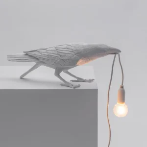 SELETTI Lampe table déco LED Bird Lamp, jouant, blanc^ Lampes Décoratives