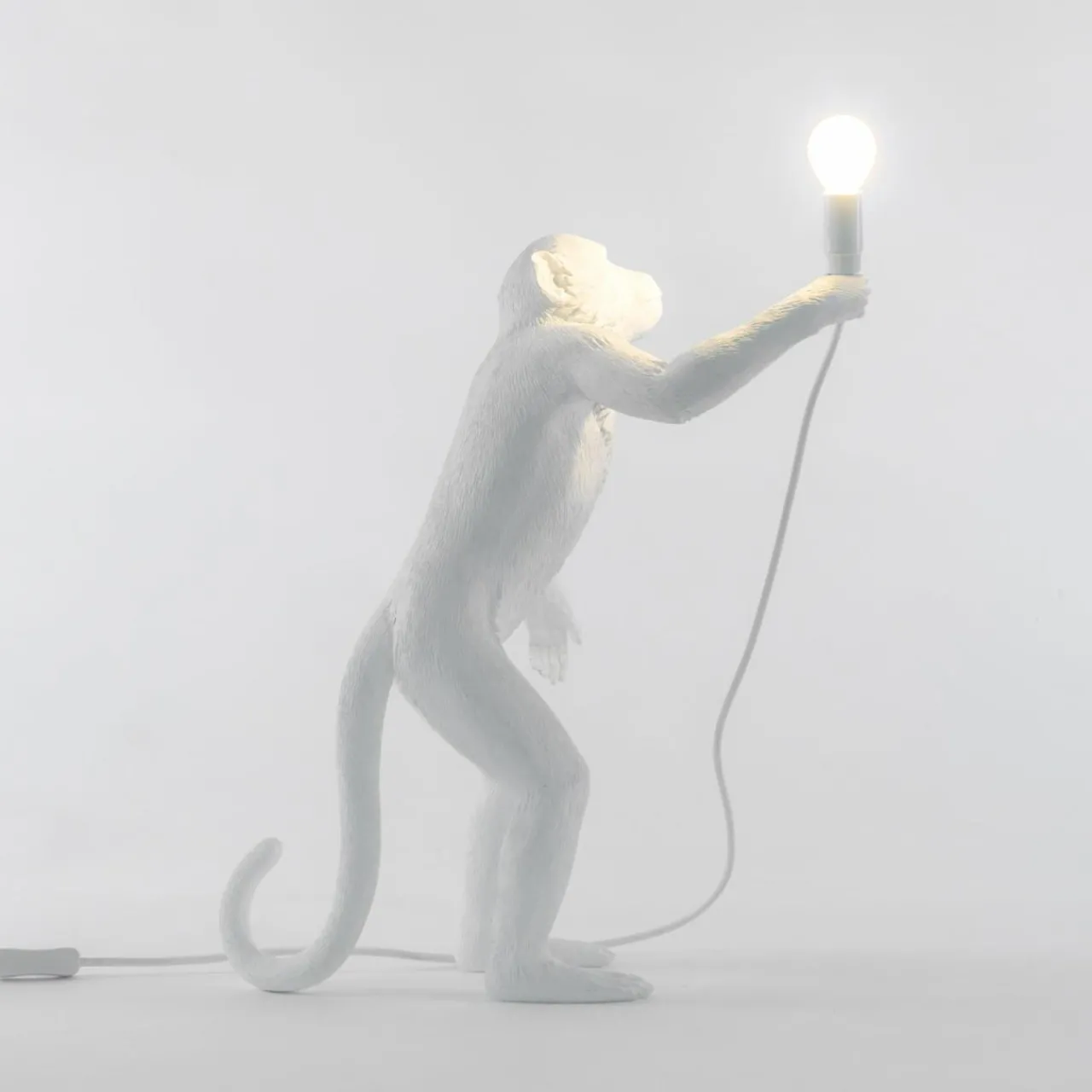 lampe_table_dco_led_monkey_lamp_blanc_debout_3.webp SELETTI Lampe table déco LED Monkey Lamp, blanc, debout^ Lampes Décoratives