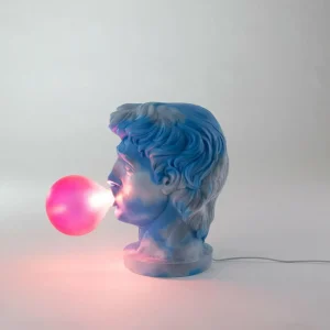 SELETTI Lampe table déco LED Wonder Cloud, blanc/bleu/rose^ Lampes Décoratives