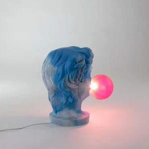 SELETTI Lampe table déco LED Wonder Cloud, blanc/bleu/rose^ Lampes Décoratives