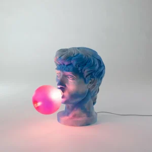 SELETTI Lampe table déco LED Wonder Cloud, blanc/bleu/rose^ Lampes Décoratives