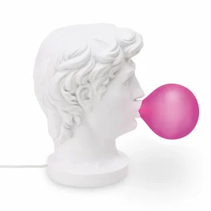 SELETTI Lampe table déco LED Wonder Times, blanc/rose^ Lampes Décoratives