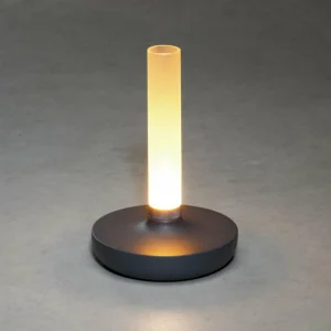 Konstsmide Lampe table LED Biarritz IP54 batterie CCT grise^ Lampes Décoratives