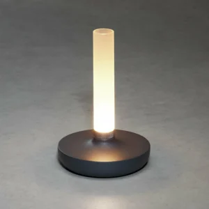Konstsmide Lampe table LED Biarritz IP54 batterie CCT grise^ Lampes Décoratives