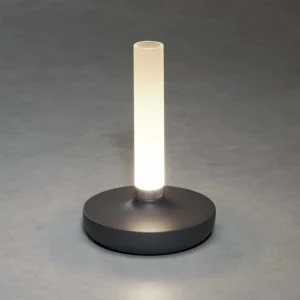Konstsmide Lampe table LED Biarritz IP54 batterie CCT grise^ Lampes Décoratives