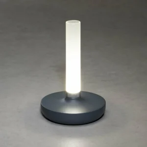 Konstsmide Lampe table LED Biarritz IP54 batterie CCT grise^ Lampes Décoratives