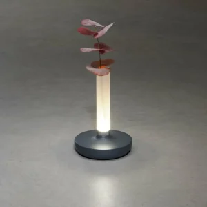 Konstsmide Lampe table LED Biarritz IP54 batterie CCT grise^ Lampes Décoratives
