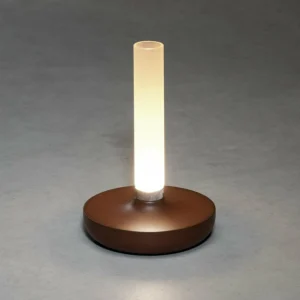 Konstsmide Lampe table LED Biarritz IP54 batterie CCT rouille^ Lampes Décoratives