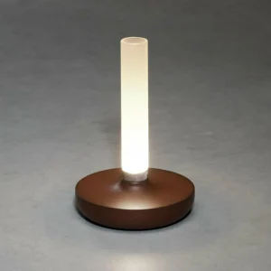 Konstsmide Lampe table LED Biarritz IP54 batterie CCT rouille^ Lampes Décoratives
