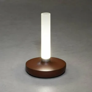 Konstsmide Lampe table LED Biarritz IP54 batterie CCT rouille^ Lampes Décoratives