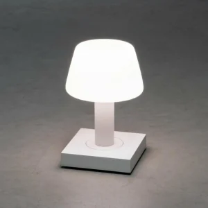 Konstsmide Lampe table LED Monaco, batterie, blanche^ Lampes Décoratives