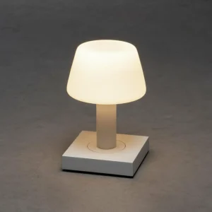 Konstsmide Lampe table LED Monaco, batterie, blanche^ Lampes Décoratives