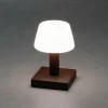 Konstsmide Lampe table LED Monaco, batterie, brun rouille^ Lampes Décoratives