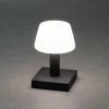 Konstsmide Lampe table LED Monaco, batterie, gris foncé^ Lampes Décoratives