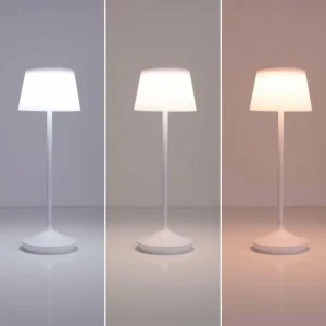 Näve Lampe table solaire LED Emmi CCT recharge, blanche^ Lampes Décoratives