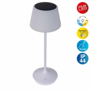Näve Lampe table solaire LED Emmi CCT recharge, blanche^ Lampes Décoratives