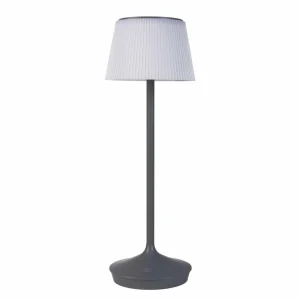 Näve Lampe table solaire LED Emmi CCT recharge, grise^ Lampes Décoratives