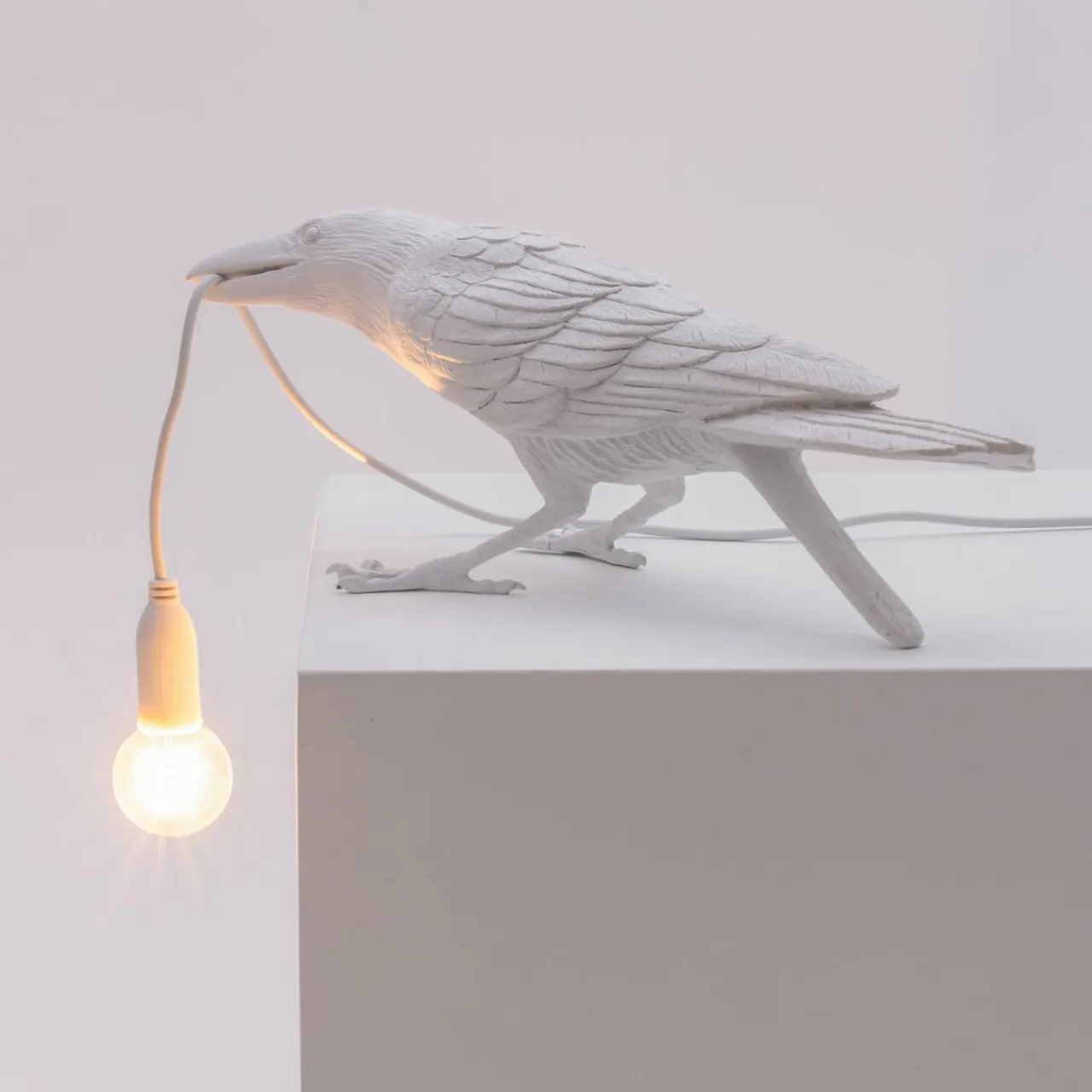lampe_terrasse_dco_led_bird_lamp_jouant_blanc_4.webp SELETTI Lampe terrasse déco LED Bird Lamp jouant blanc^ Lampes Décoratives