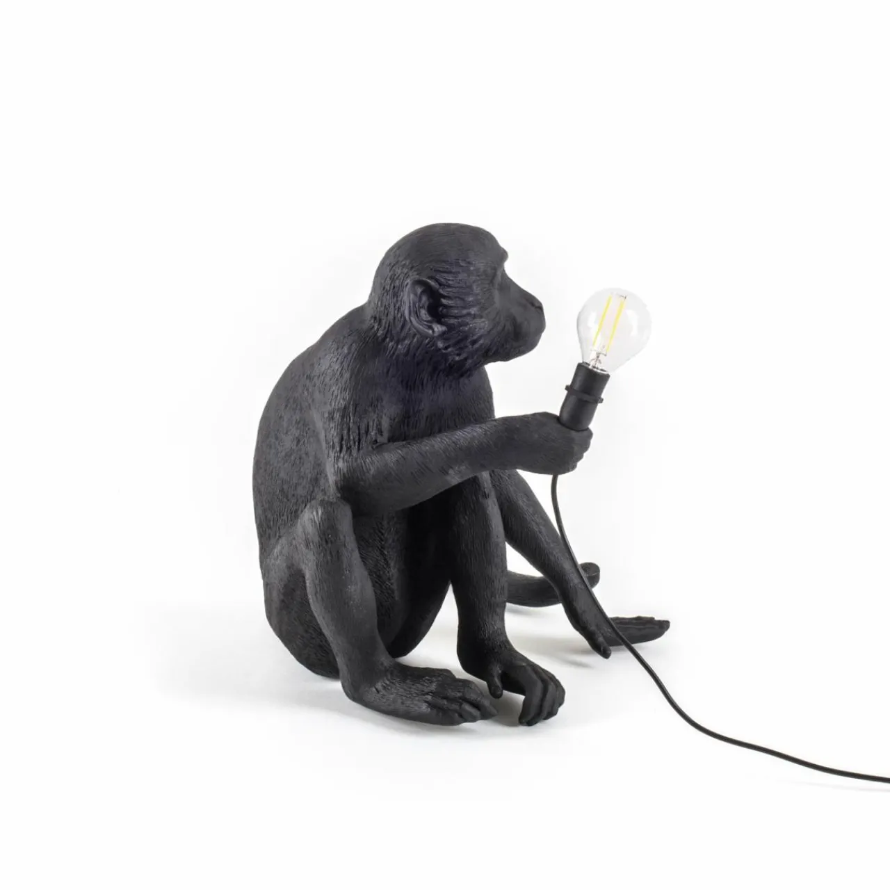 lampe_terrasse_dco_led_monkey_lamp_assise_noir_0.webp SELETTI Lampe terrasse déco LED Monkey Lamp assise noir^ Lampes Décoratives