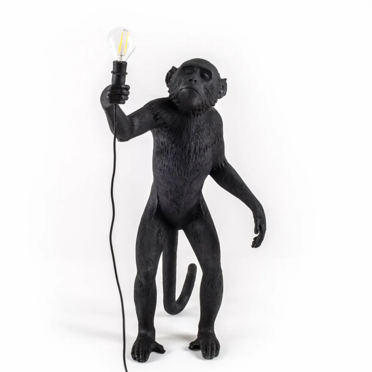 lampe_terrasse_dco_led_monkey_lamp_debout_noir_1.webp SELETTI Lampe terrasse déco LED Monkey Lamp debout noir^ Lampes Décoratives